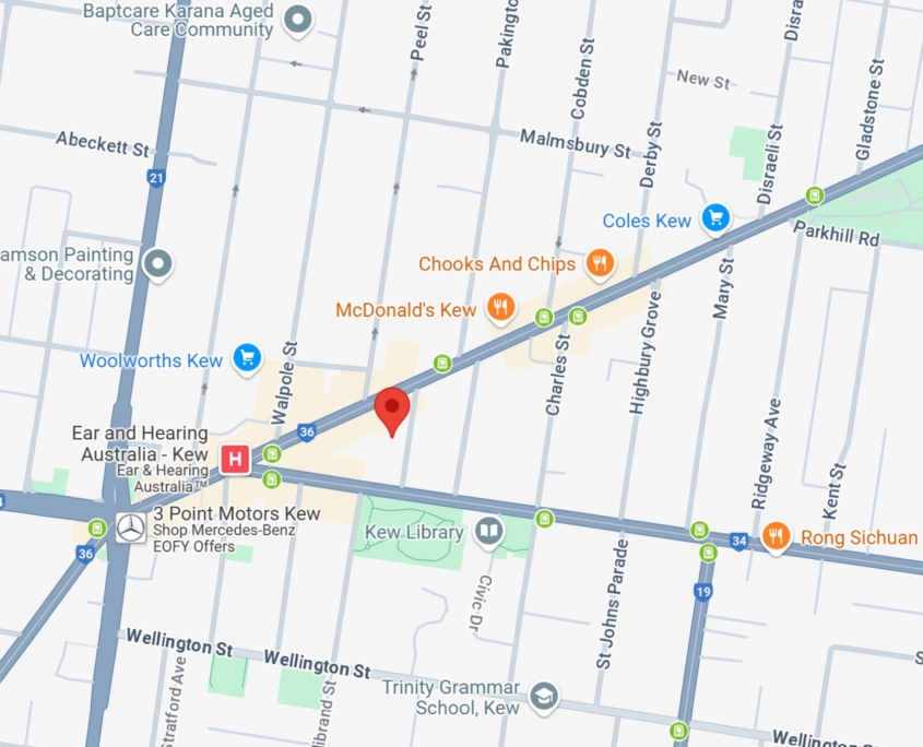 LANAP Melbourne map